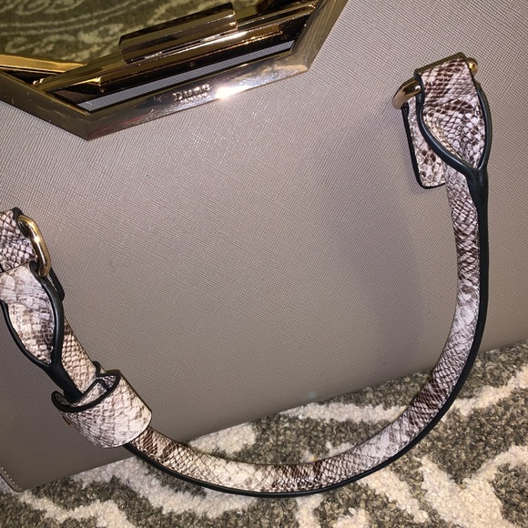 Dune London Bags Dune London Tan Snake Skin Printed Satchel Poshmark